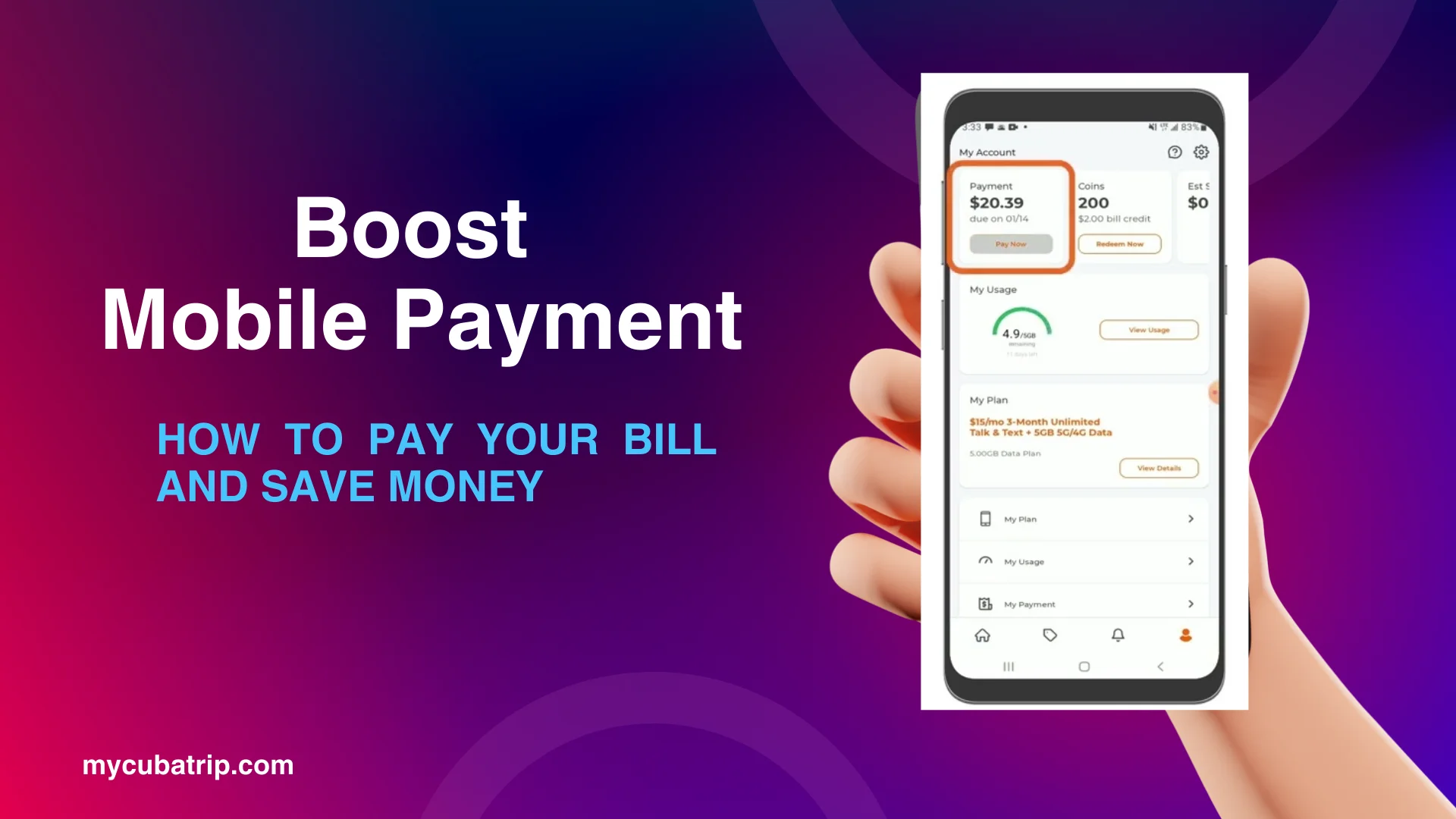 Boost Mobile Payment